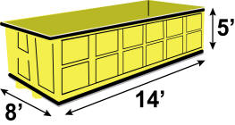 Image of Dumpster Rental - 15 Yard Container