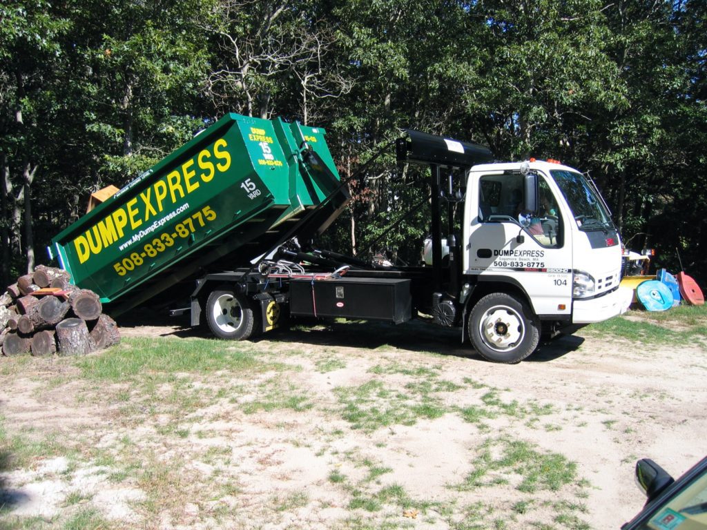 Dumpster rental cape cod with lifted bed