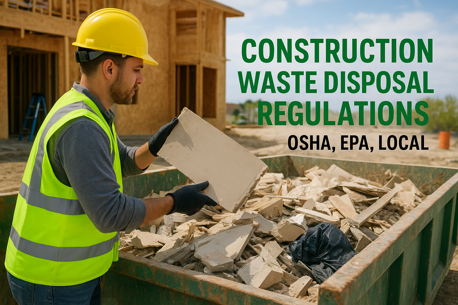 Construction Waste Disposal Regulations: OSHA, EPA, Local
