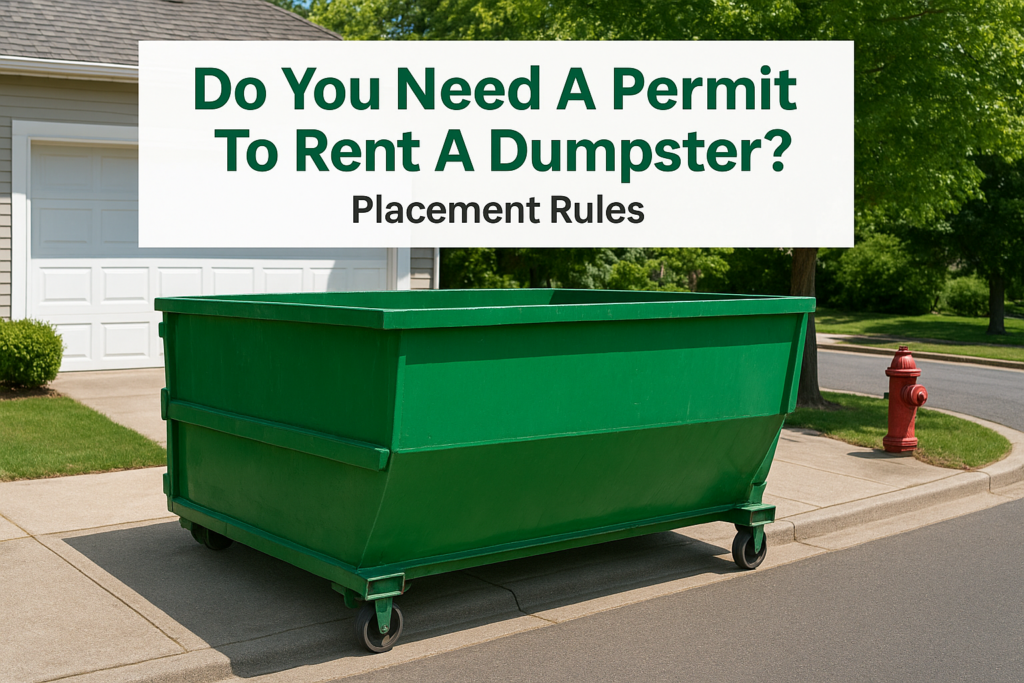 Do You Need A Permit To Rent A Dumpster? Placement Rules