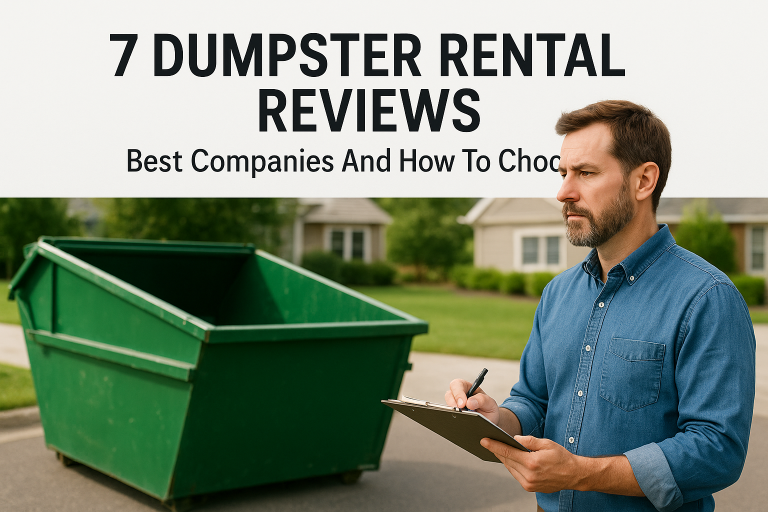 7 Dumpster Rental Reviews: Best Companies And How To Choose