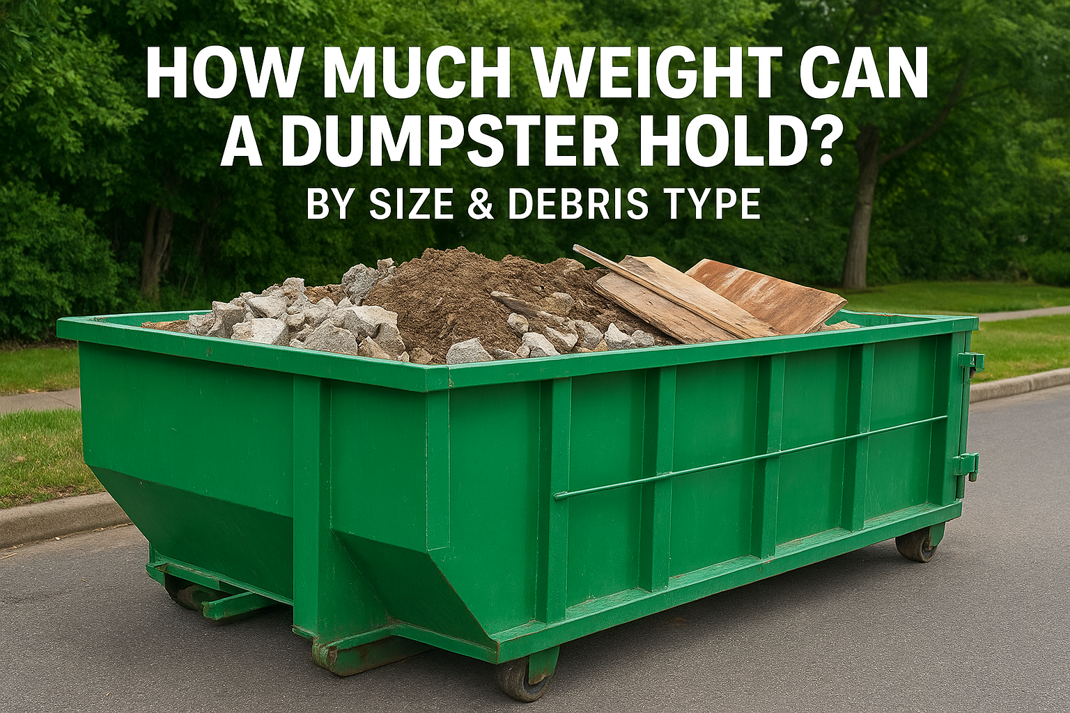 How Much Weight Can a Dumpster Hold? By Size & Debris Type