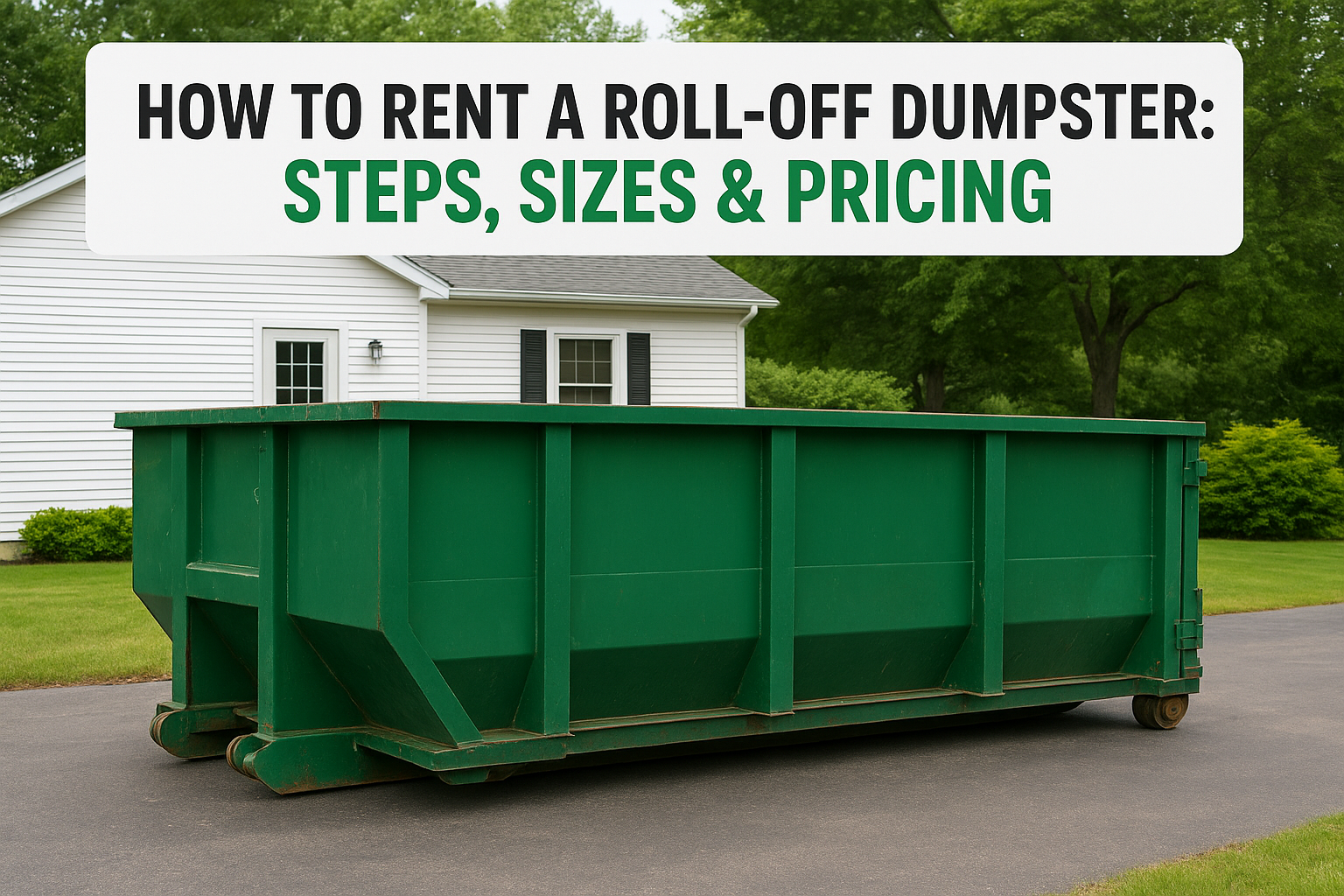 How To Rent A Roll-Off Dumpster: Steps, Sizes & Pricing Now