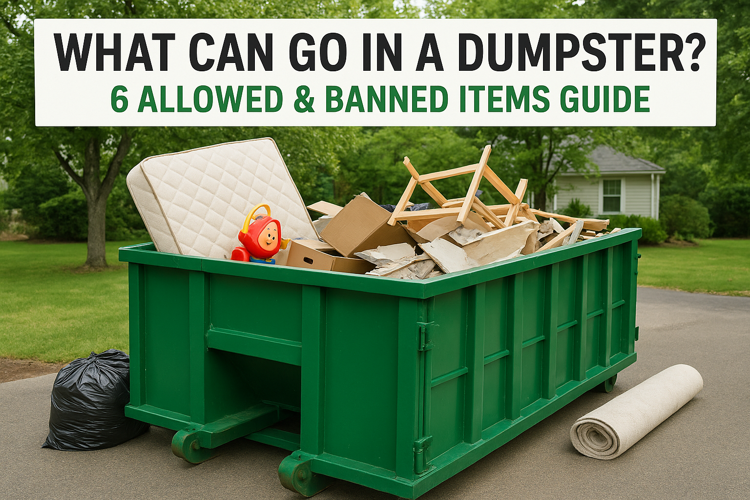 What Can Go In A Dumpster? 6 Allowed & Banned Items Guide