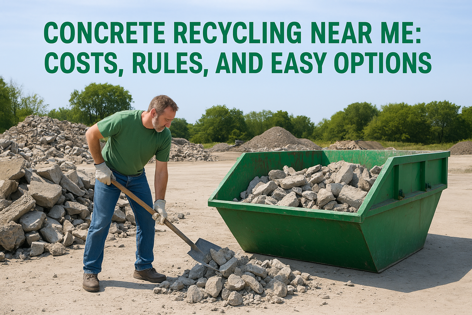 Concrete Recycling Near Me: Costs, Rules, And Easy Options