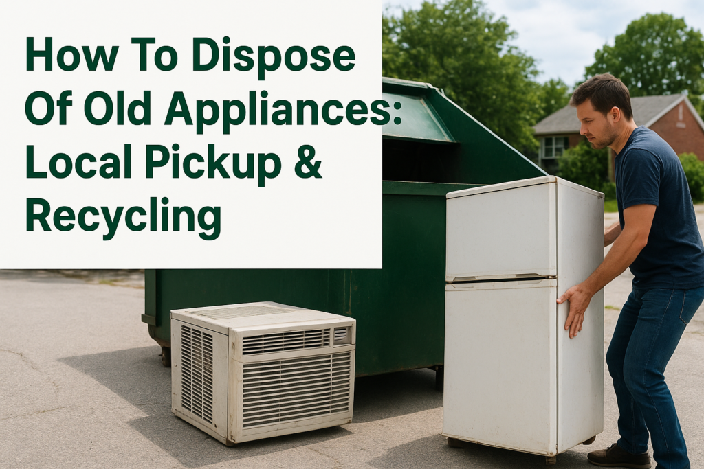 How To Dispose Of Old Appliances: Local Pickup & Recycling