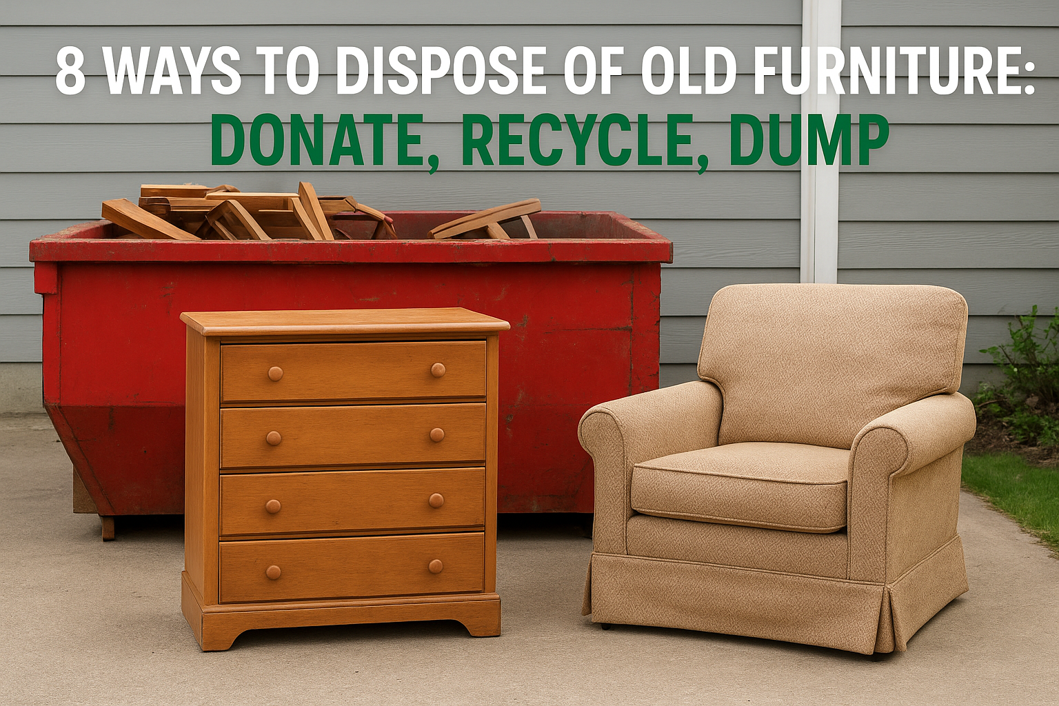 8 Ways To Dispose Of Old Furniture: Donate, Recycle, Dump