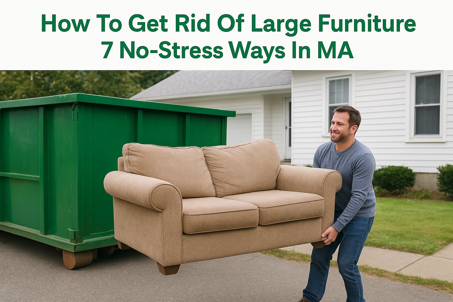 How To Get Rid Of Large Furniture: 7 No-Stress Ways In MA