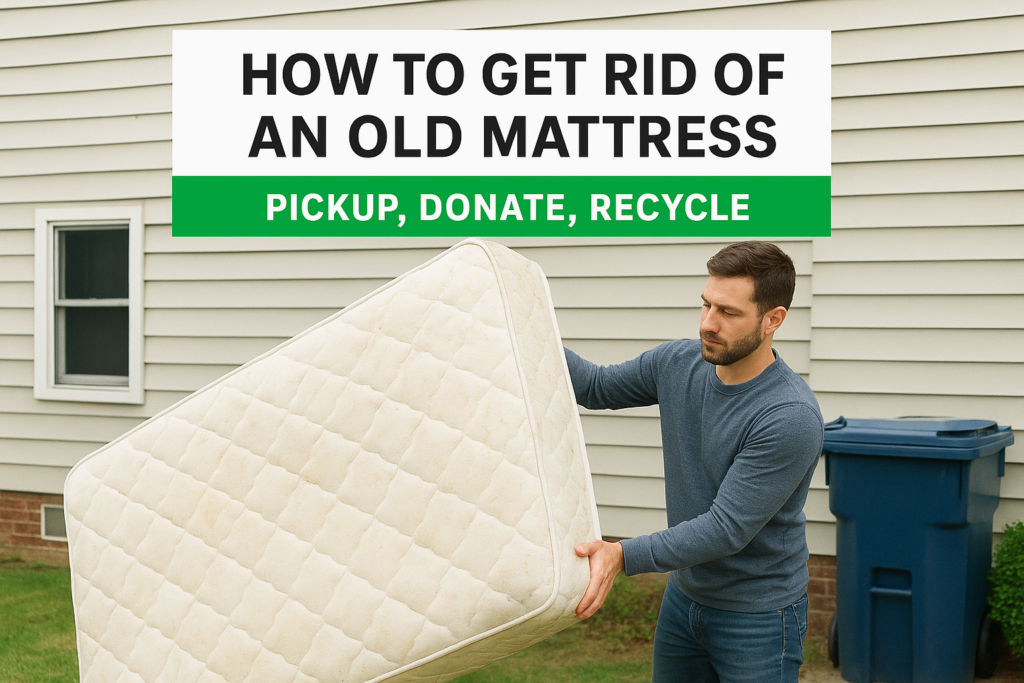How To Get Rid Of An Old Mattress: Pickup, Donate, Recycle
