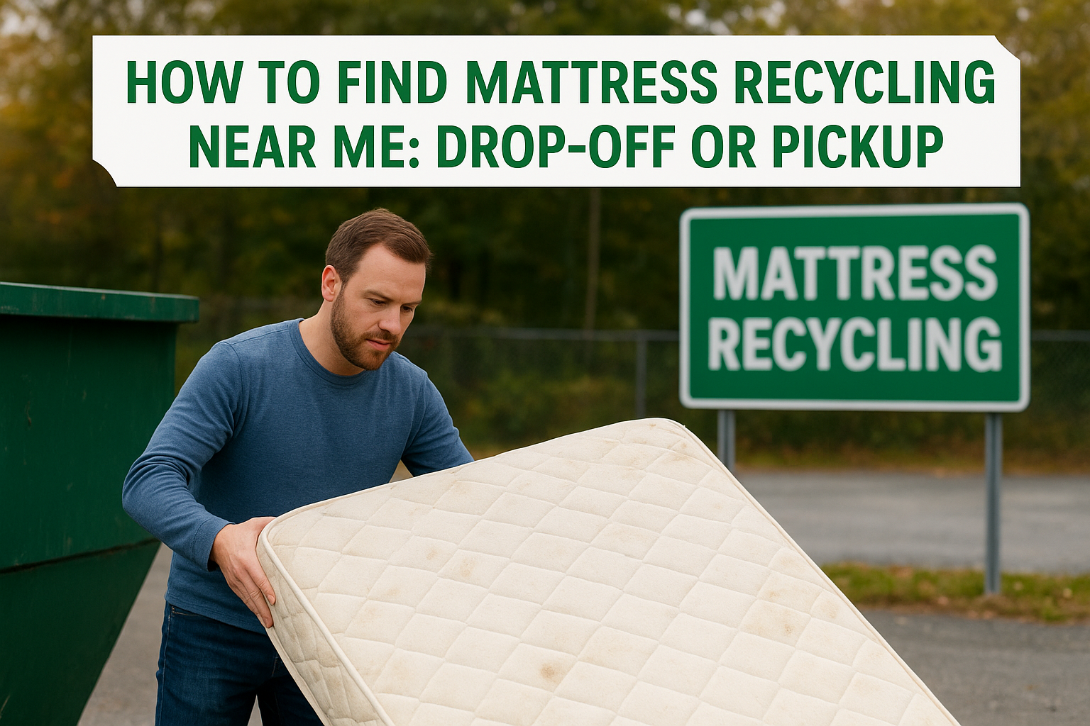 How To Find Mattress Recycling Near Me: Drop-Off Or Pickup