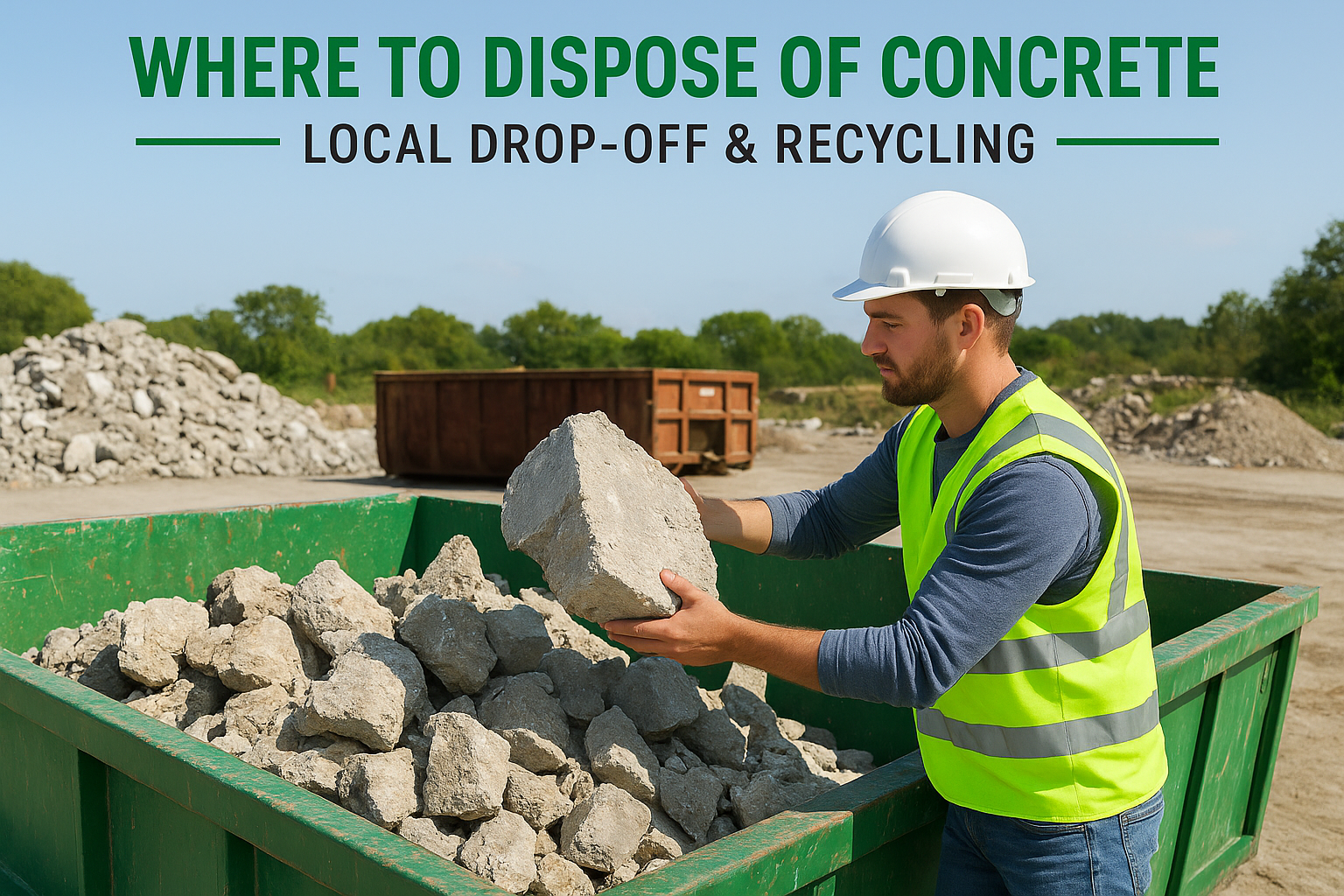 Where To Dispose Of Concrete: Local Drop-Off & Recycling