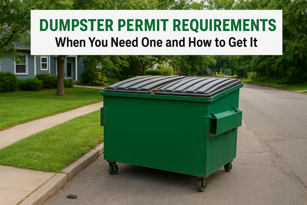 Dumpster Permit Requirements: When You Need One and How to Get It