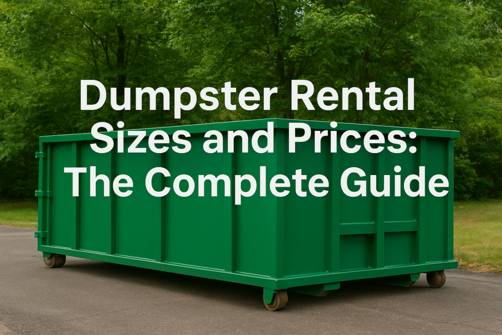 Dumpster Rental Sizes and Prices: The Complete Guide