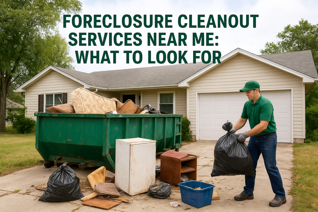 Foreclosure Cleanout Services Near Me: What to Look For