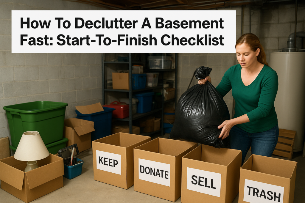 How To Declutter A Basement Fast: Start-To-Finish Checklist