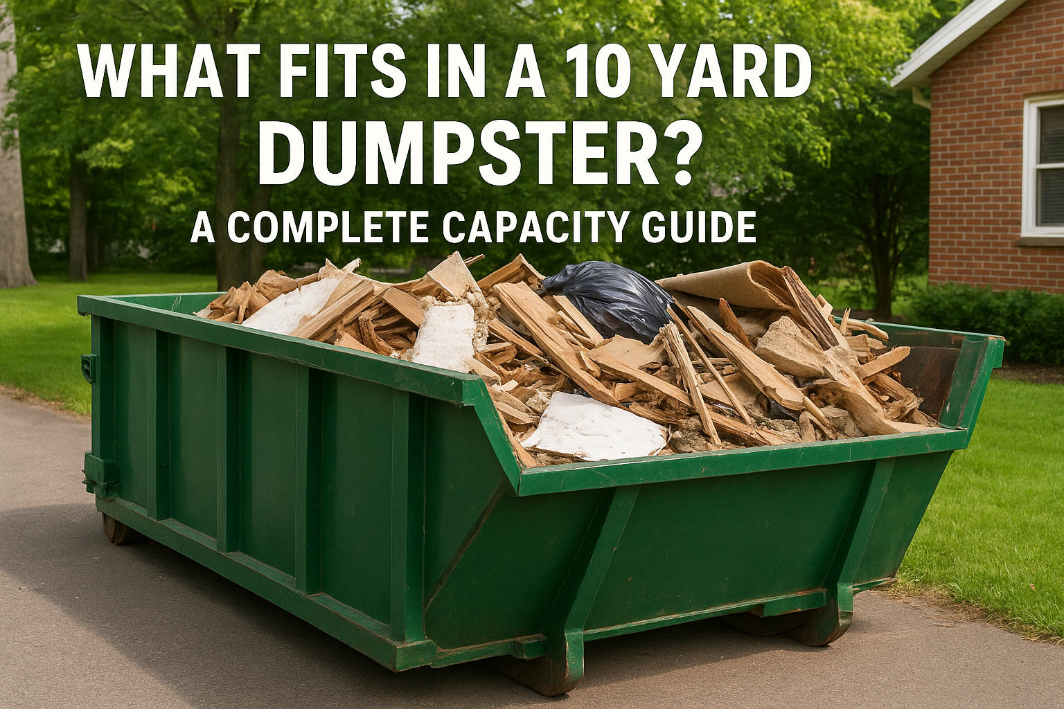 What Fits in a 10 Yard Dumpster? A Complete Capacity Guide