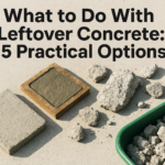 What to Do With Leftover Concrete: 5 Practical Options
